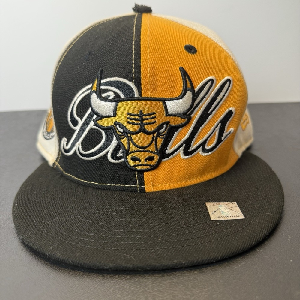 New Era Chicago Bulls 9FIFTY Retro 1 Yellow Ochre Snapback-Black Yellow